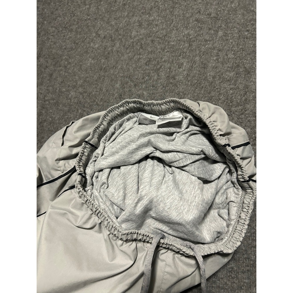 Nike sweatpants joggers Y2K gray vintage lined mens Large baggy ankle zipper - Picture 4 of 8